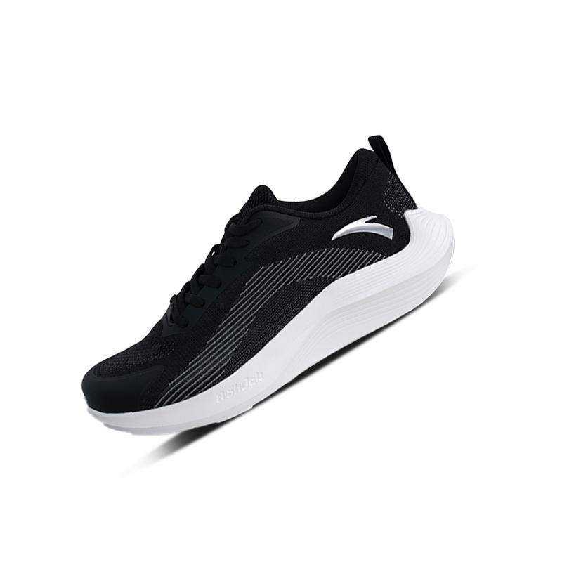 Anta Poison Spike Pro Mesh Comfortable Low Top Running Shoes Men Sneakers Black White 112525543R-3