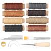 37Pcs Leather Sewing Kit Needles Thread Hand Repair Tools DIY HandMade Craft Set