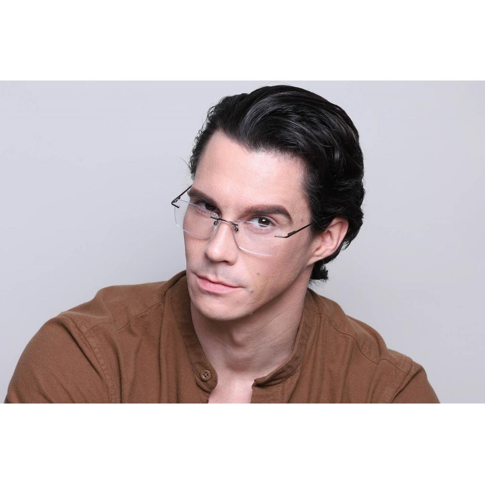 Rimless Square Light Gunmetal Smartbuy Collection Watson Asian Fit 984b Fashion Unisex Eyeglasses