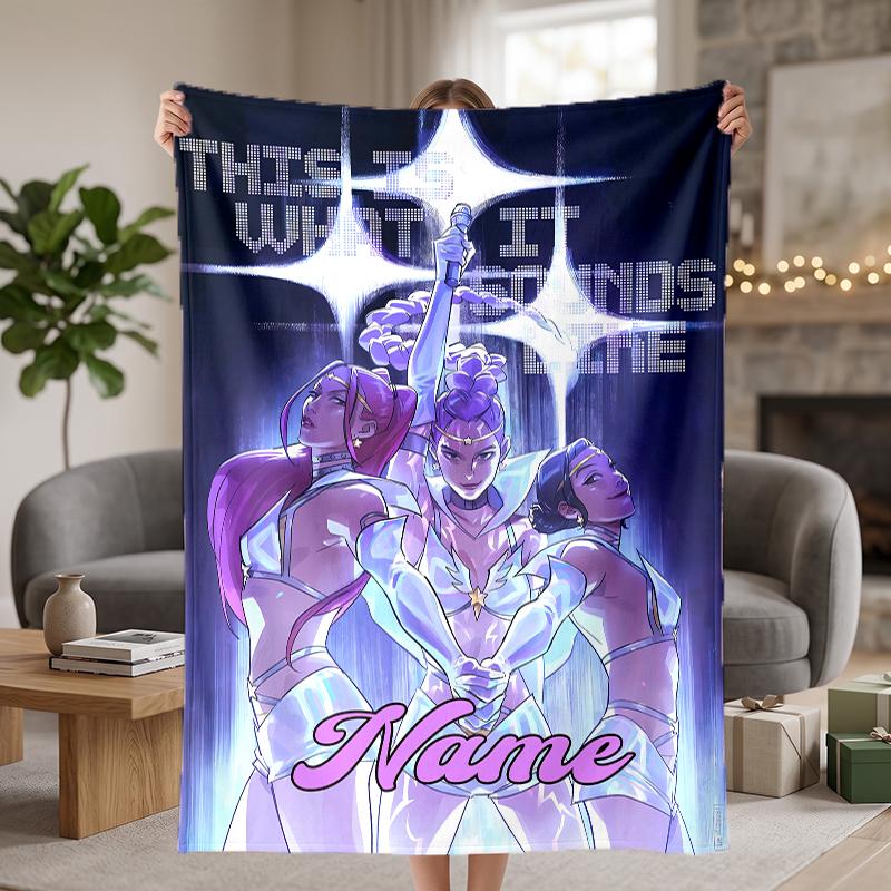HUNTRIX Custom Flannel Blankets Soft Warm Cozy Throws for Home Decor Holiday Gifts