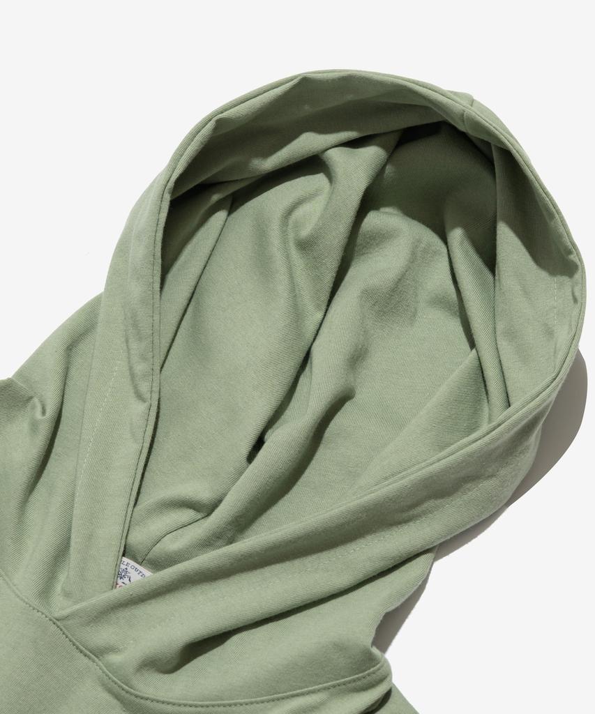 Relaxed Fit Inner Hoodie (Light Green)