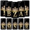 Diamond Crown Letter Letters Soft Phone Case For Samsung Galaxy S25 Edge S24 Plus S23 FE S22 S21 S20 Ultra 5G S10 Protect Cover