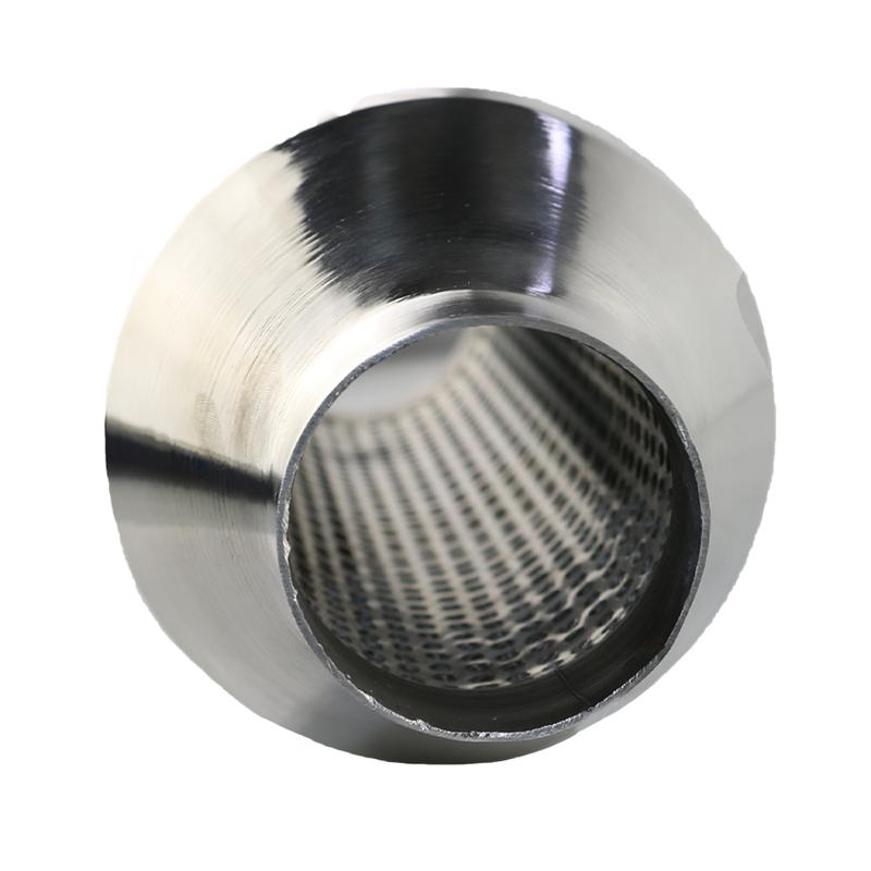 2'' 2.5'' Exhaust Resonator Mufflers Stainless Steel Car Straight Muffler Exhaust Pipe Chrome Silver