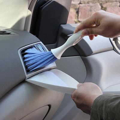 2 Pcs Angel Brush with Shovel for Cleaning Dead Corners In the Car Cleaning Small Brush for Garbage Vents In Car Corners Tool