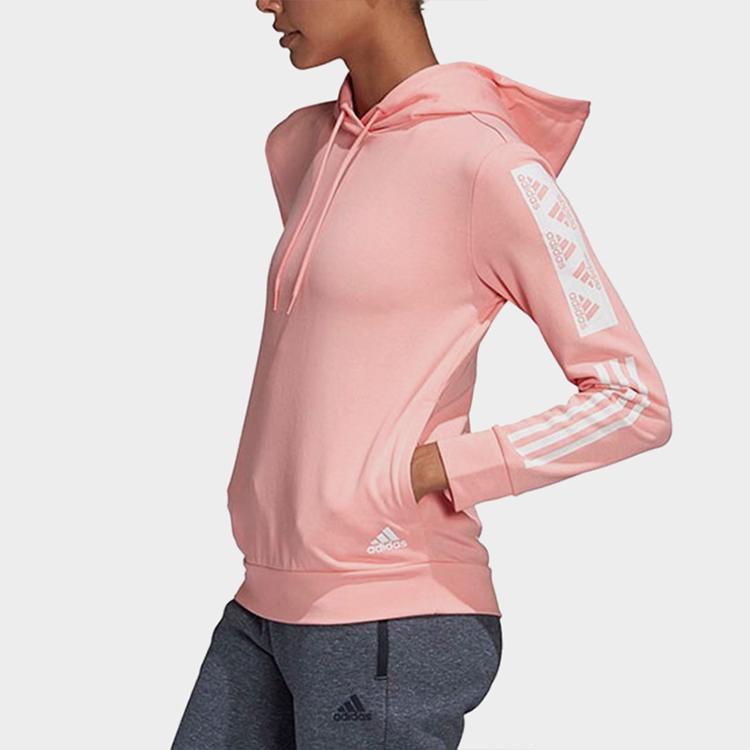 Adidas W Block Po Hd Sports Hoodie Women Hoodies Pink FK3232