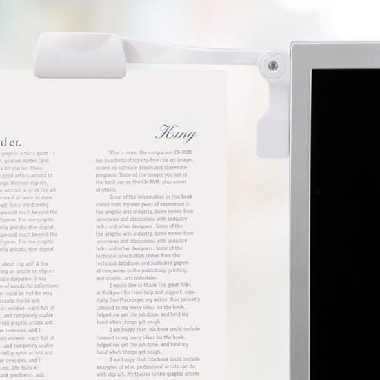 Typing Stand Space Saving Tight Clamping Self-locking Button One Click Eject Anti-drop Computer Monitor Folding Folder Office Supply