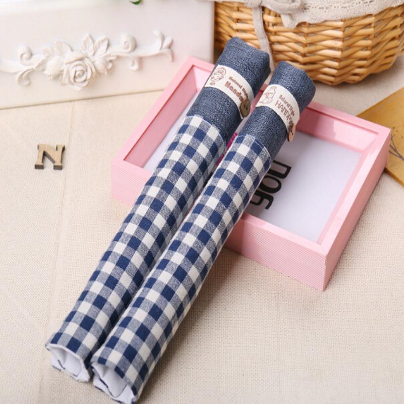 2Pcs Cotton Blend Refrigerator Handle Cover Practical Doorknob Door Handle Cover Double-Door Fridge Gloves Kitchen Tool