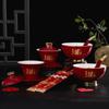 Wedding Kneeling Pads for Bride and Groom: Thickened Red Cushions for Tea Ceremony