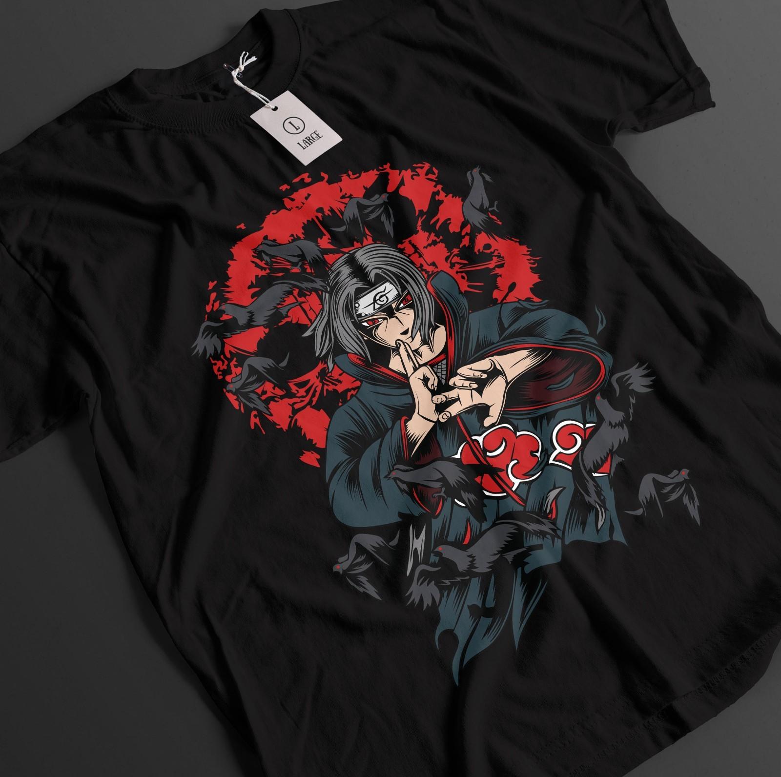 

Naruto Shirt Itachi Uchiha Tshirt Sasuke T-Shirt Mens Womens Tees Top Orochiru Anime Pain Unisex Tee 4XL