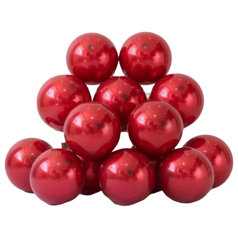 50/100Pcs Happy New Year Lucky Balloons Inflatable Holiday Ornaments New Year Balloon Double Layer New Year Decoration