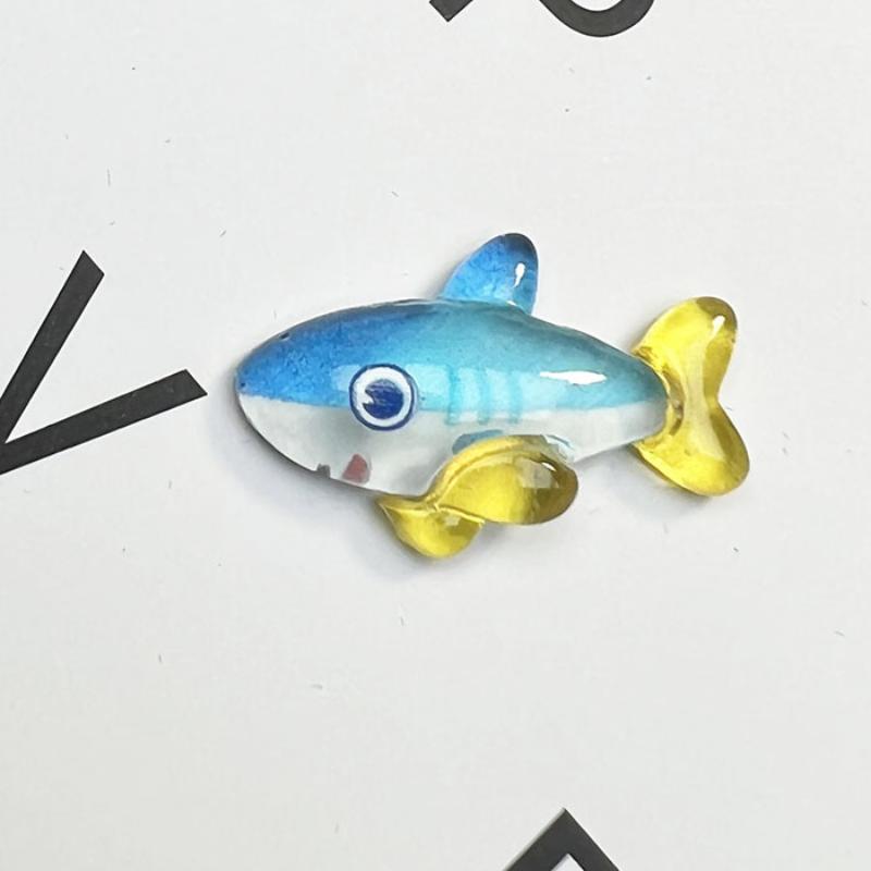 6Pcs/Set Cartoon Blue Whale Shark Dolphin Star Heart Resin Shoe Charms Buckle Clog Shoes Decorations Hole Slipper Accessories