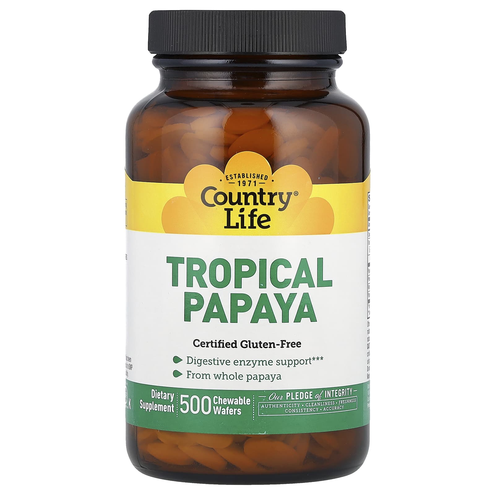 

Tropical Papaya, Chewable Wafers 500 Pieces