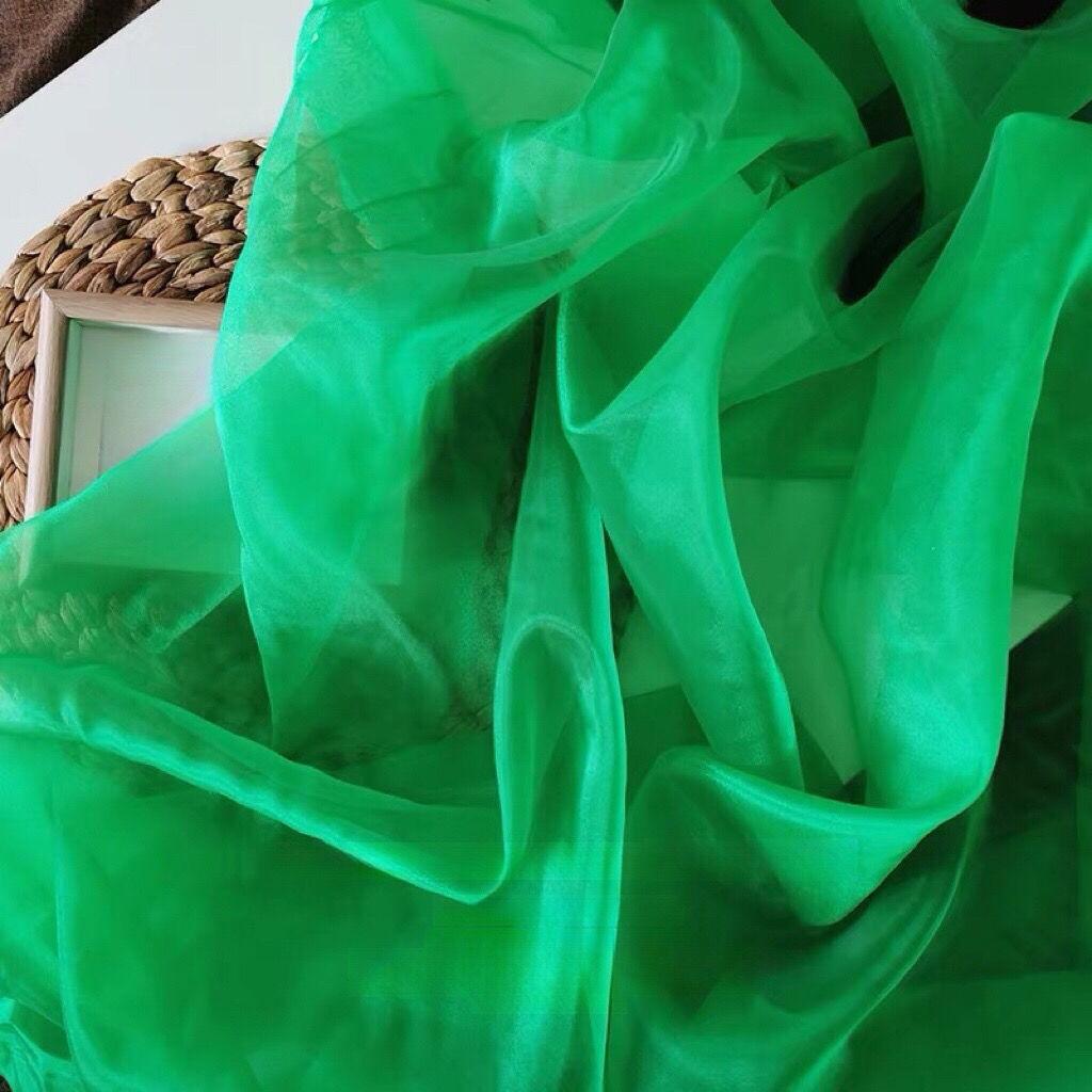 DIY Christmas Tree Bow Decoration Transparent Pearlescent Slightly Hard Organza Fabric Wedding Floral Wedding Dress Gowns Fabric