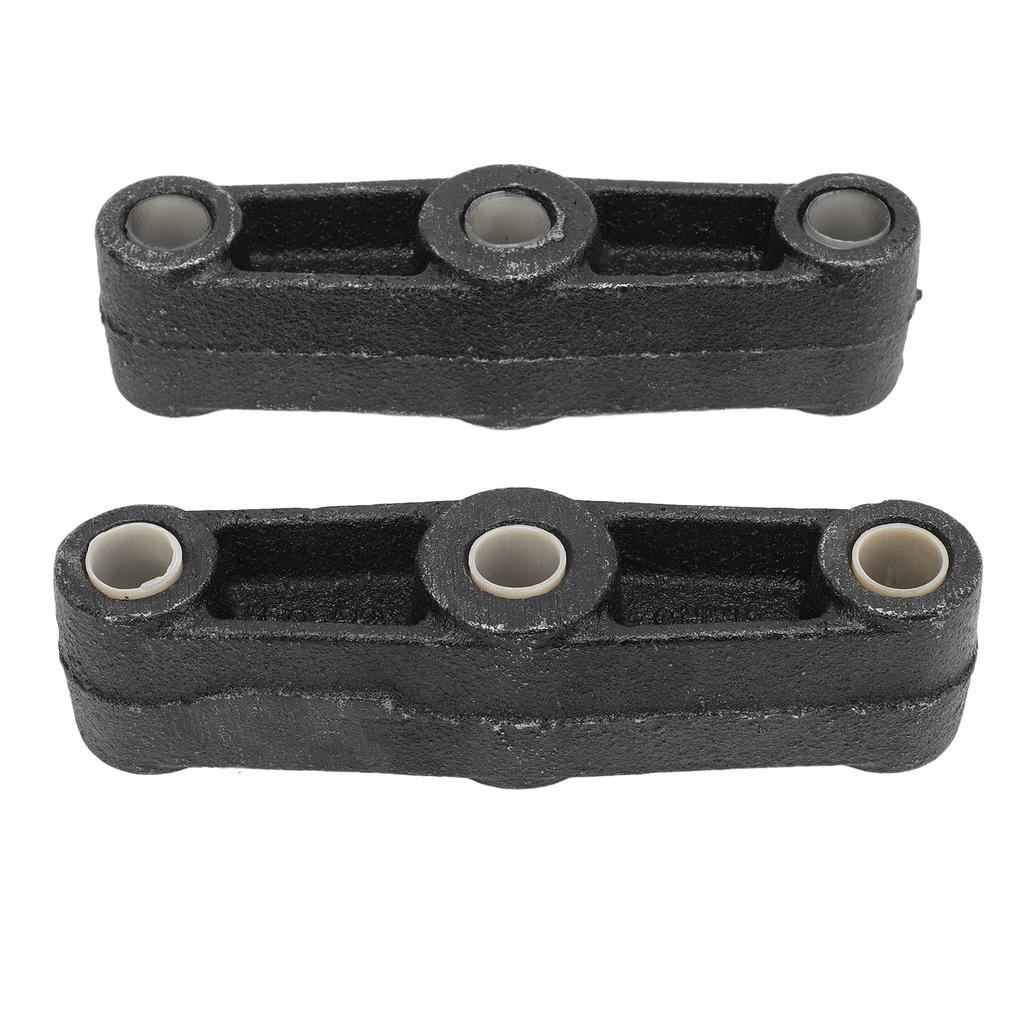 2PCS 5 12in Straight Leaf Spring Equalizer Bar Cast Iron EQ R2 for Trailer Axle Double Eye Style