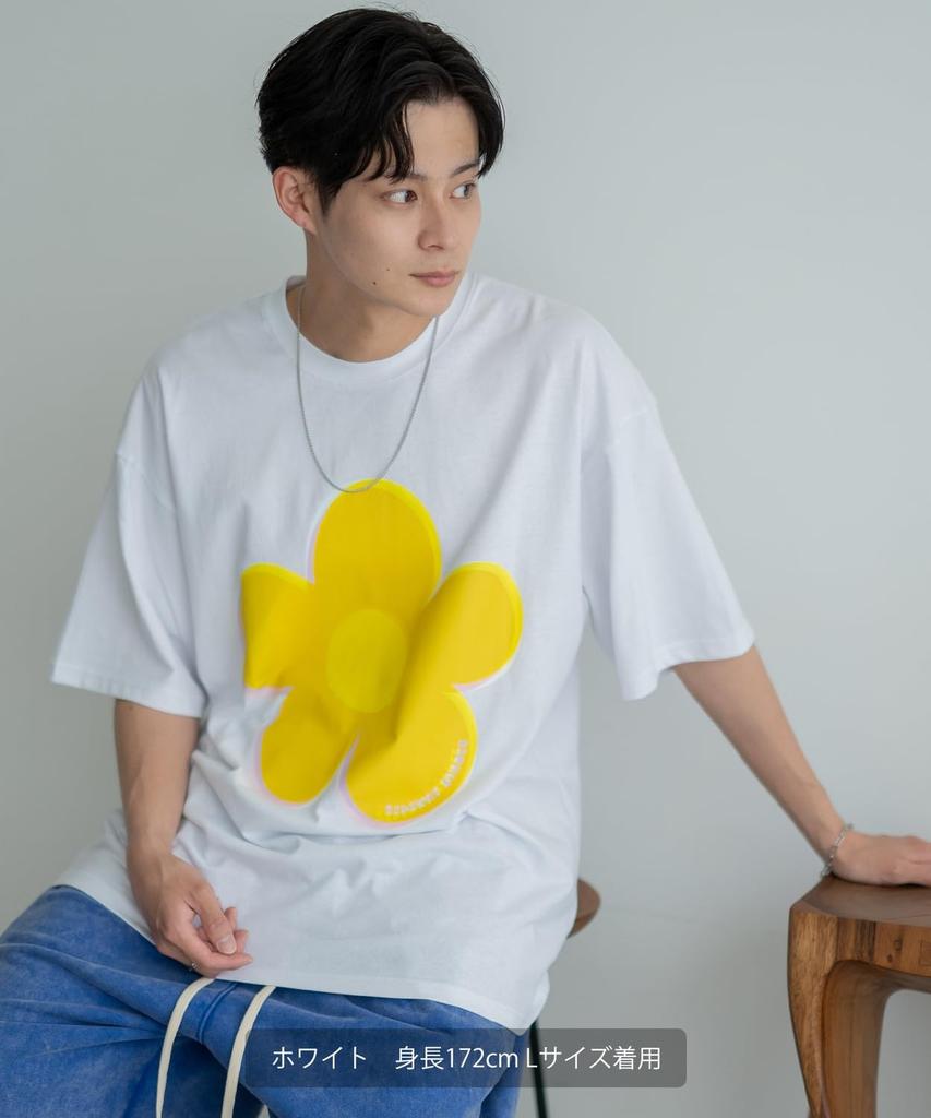 [IMPROVES] [SIDEWAYSTANCE] Mosaic Flower Short Sleeve T-Shirt