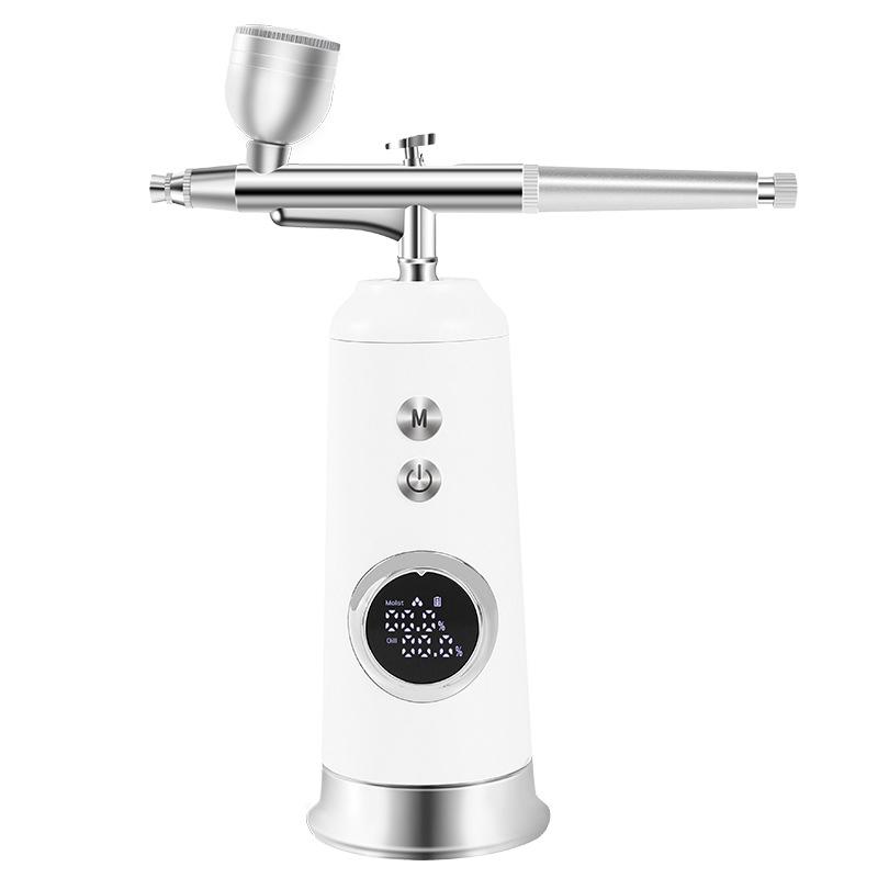 

Тестирование и поставка инструментов Ручной бытовой прибор для лица Введение Водоструйное пополнение инструментов для инъекций кислорода под высоким давлением белый