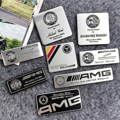 Mercedes Benz Serie Aluminium Abzeichen Auto Karosserie Aufkleber Decals Für Mercedes Benz AMG W203 W206 W220 W205 W211 W212 W201 W168 W108 6U
