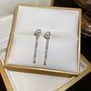 New 925 Silver Pearl Drop Earrings Elegant Zircon Jewelry Simple Charm Gift for Women Birthday Party Fine Accessories