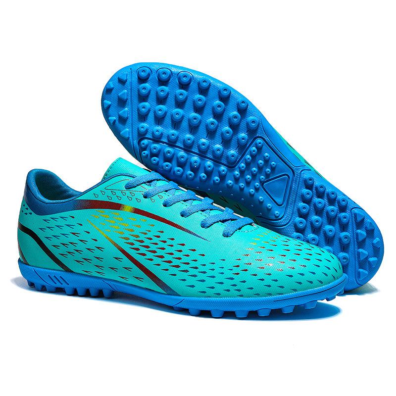 Hallenfußballschuhe mit flachem Boden, Übergröße, Futsal-Rindensehnensohle, lange Stollen, gebrochene Stollen, Studenten-Profifußballschuhe für das Training