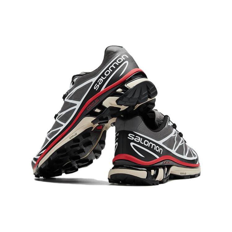 New SALOMON XT 6 'Pewter Black Aurora Red' 472932