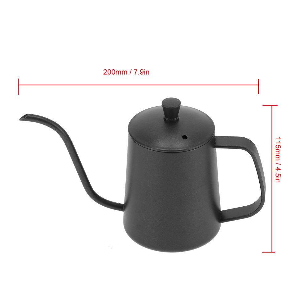 Narrow Drip Spout Gooseneck Kettle 350ml Capacity Tea Kettle Long Spout Kettle Home Brewing