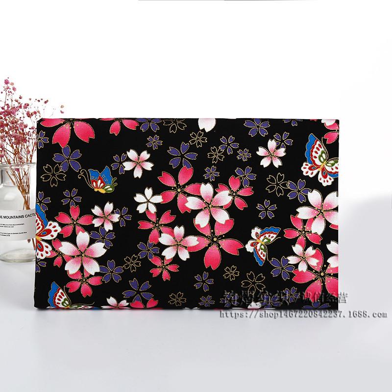 

Японская хлопковая ткань с изображением цветущей вишни для подарочной коробки ручной работы и кимоно