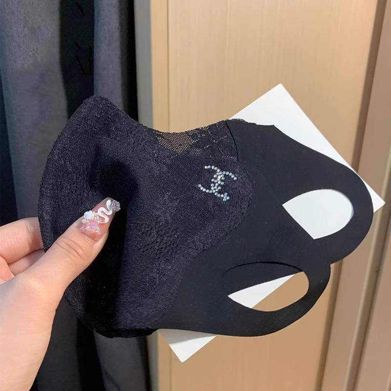 Elegante 3D-Spitzen-Sonnenmaske mit Augenschutz - Dünn, UV-Schutz, Eisseide für den Sommer