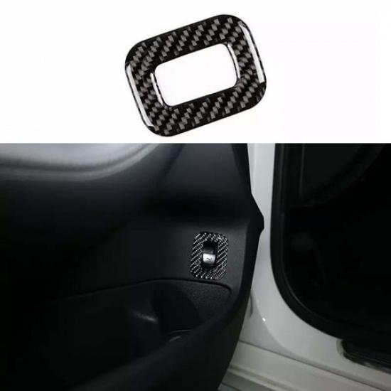 2015-21 Real Carbon Fiber Switch Cover Inner Tailgate Rear Door For Benz C-Class