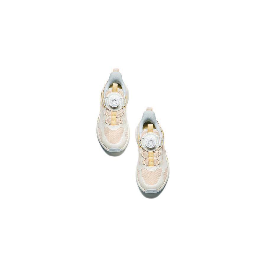 Anta Kids Cloud Escape Comfortable Versatile Non-Slip Wear-Resistant Sports Casual Shoes Kids Sneakers Brown White 322349982-2