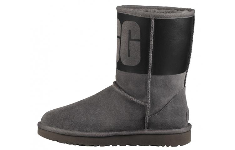 UGG Classic Short Rubber Boot Grey Women s 1096473-GRB 37