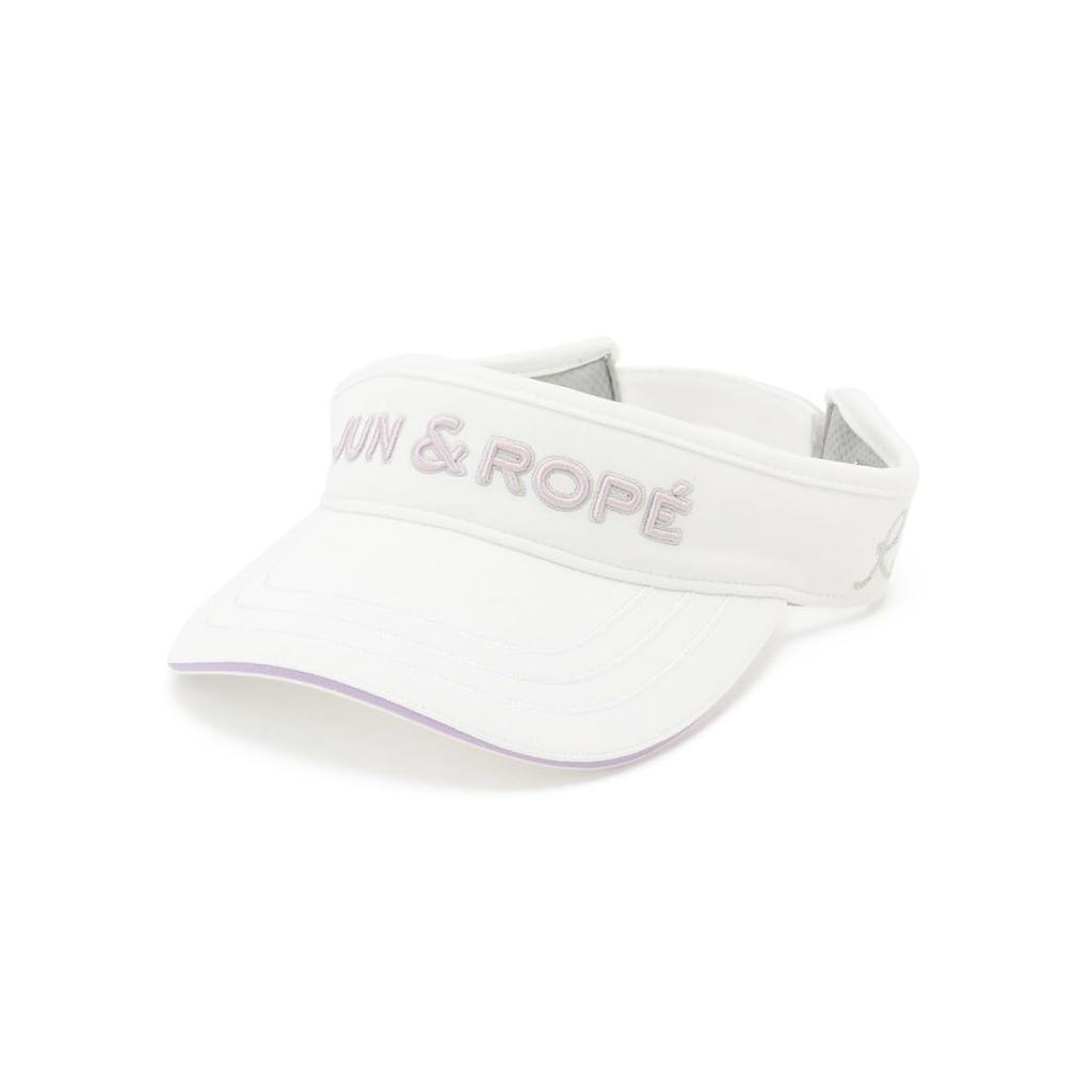Visor 3D Embroidery Logo Visor ERU24200 White [June Andrope] Women's (10)