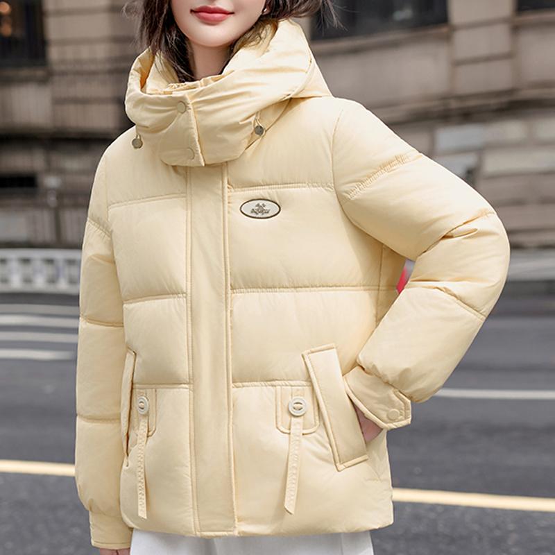 Fashion Women's Winter Jackets Hooded Casual Short Parka Female Long Sleeve Warm Coat