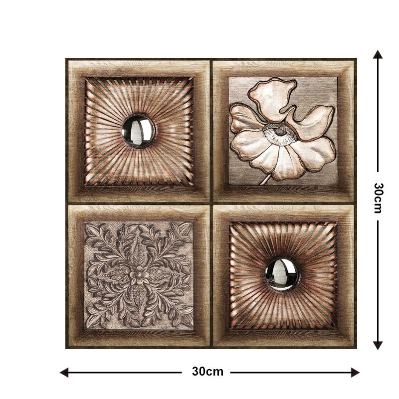 Autocolante de perete 3D PVC autoadezive în stil european: Decor Renovare Impermeabil