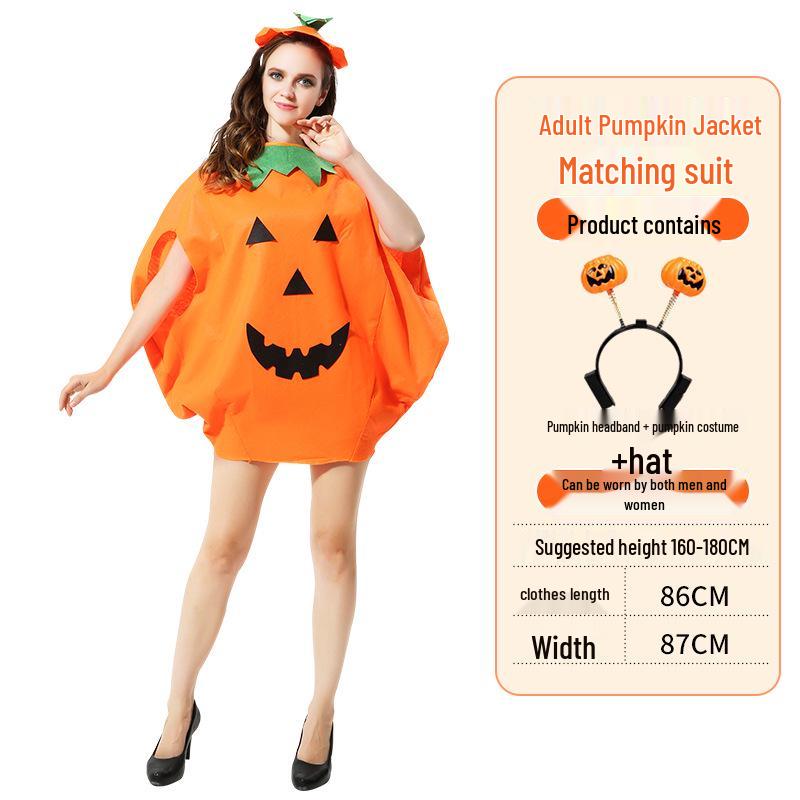 Halloween Pumpkin Costume: Kids' & Adults' Cosplay Outfit for Performances