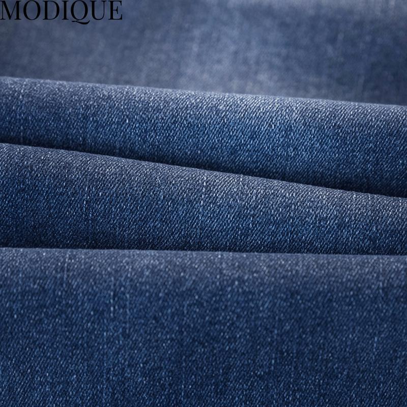 MODIQUE podzimní nadměrná velikost nové dámské základy elastické harémové kalhoty po celé délce dáma s vysokým pasem ležérní dlouhé džíny dámské džínové kalhoty