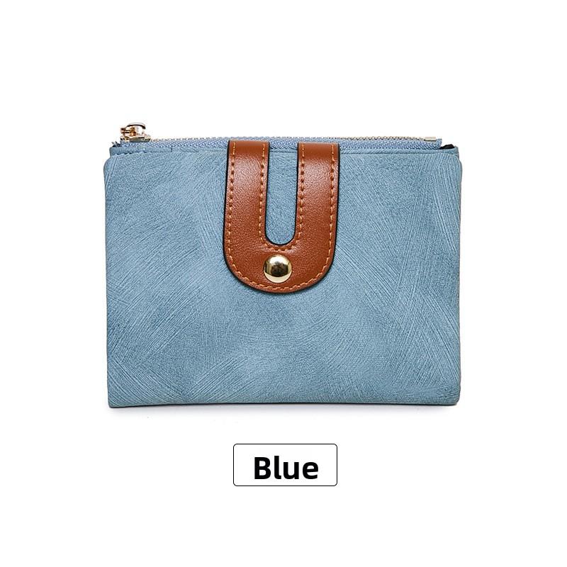 Wallet Female Short Student Simple Versatile Two Folding Wallet Female