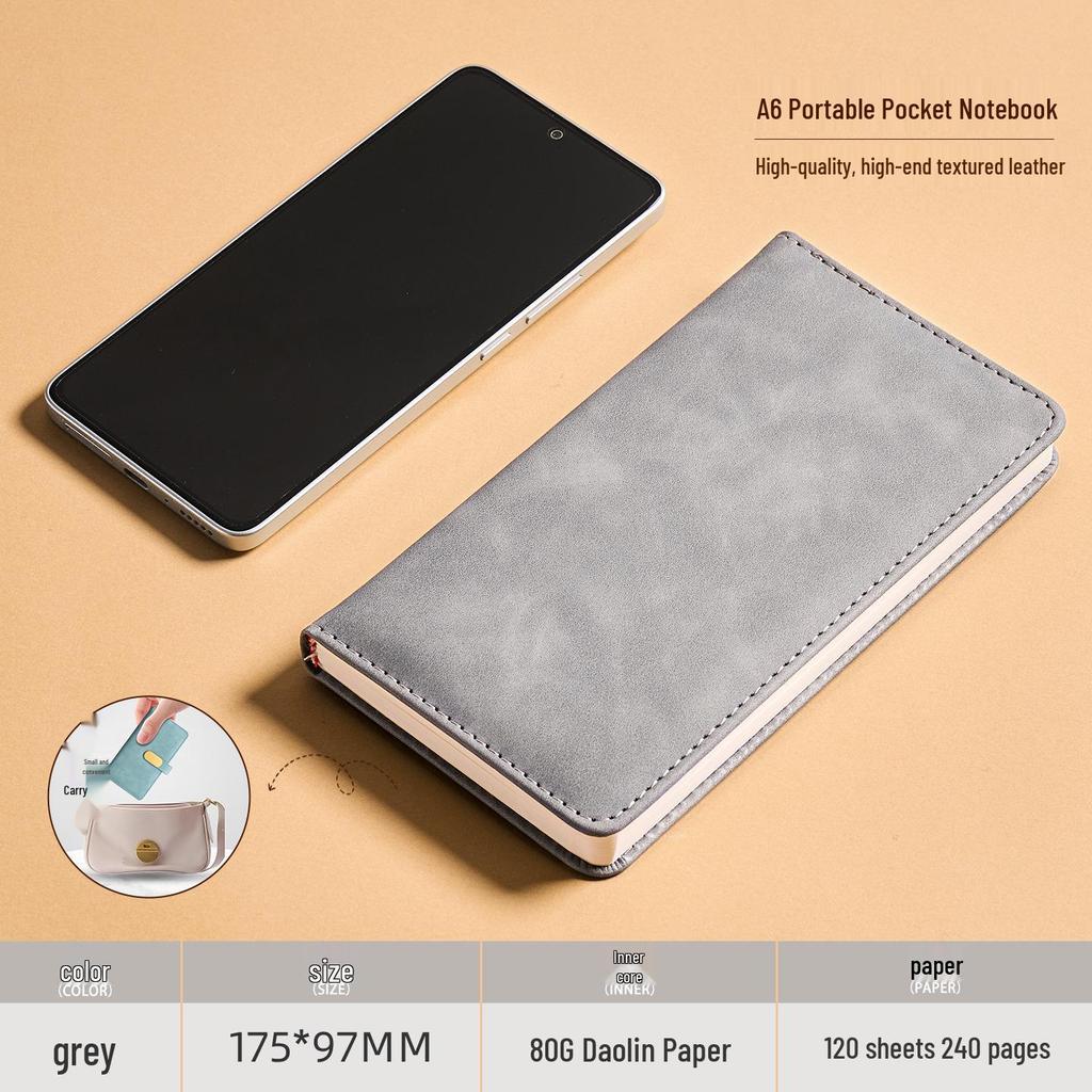 A6 Anpassat Spänne Högvärdig Anteckningsbok: Bärbar fickanteckningsbok för kontor, studier och redovisning