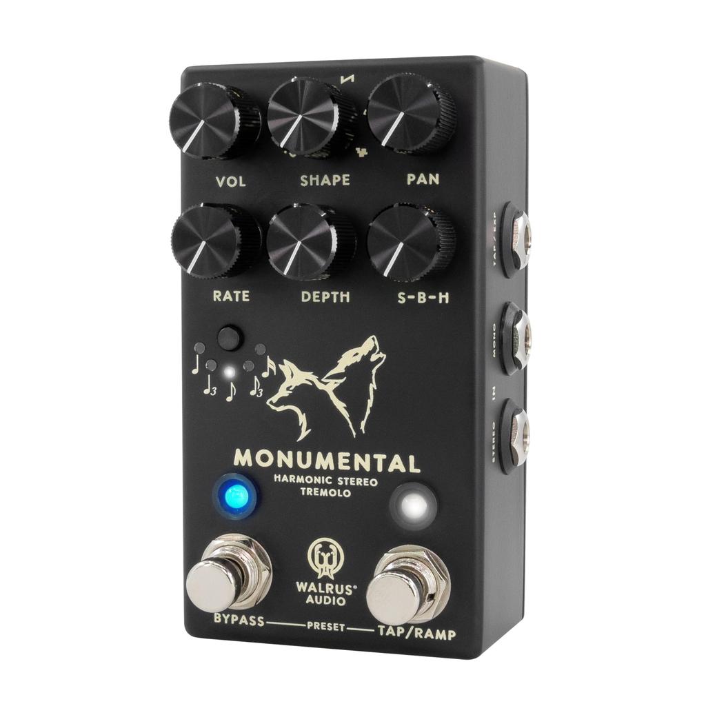 Walrus Audio Monumental Harmonic Stereo Tremolo Harmonic Stereo Tremolo BLACK WAL-MONUME