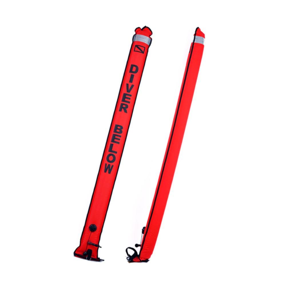 Новая 1,2-метровая буй-маркер SMB для дайвинга, разноцветный, для видимости на поверхности, надувной буй для подводного плавания, аксессуар оранжевый