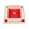 Wooden 4Players Shut The Box Terningspill Brettplate Familie Foreldre Barn Brettspill