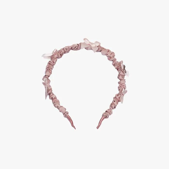 WRINKLE RIBBON HAIRBAND_PINK