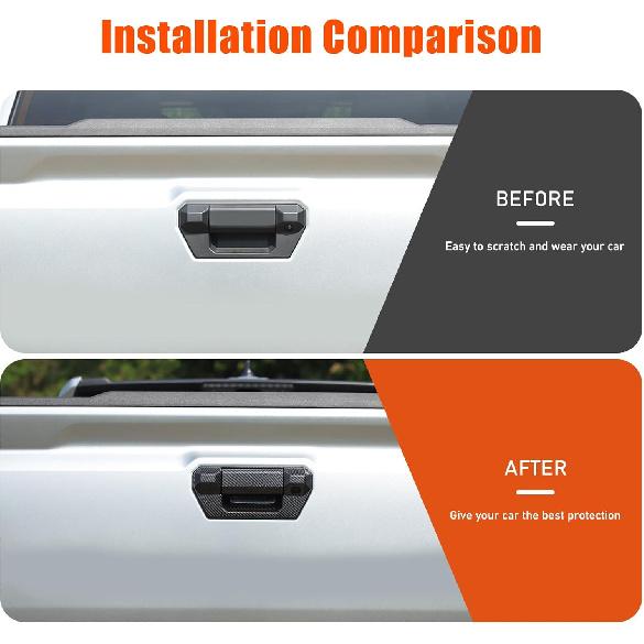 Daeiclru Tailgate Door Handle Trim Cover Compatible with Toyota Tacoma 2024 2025, Rear Trunk Grab Handle Cover Scratch Protector Accessories (Not Fit