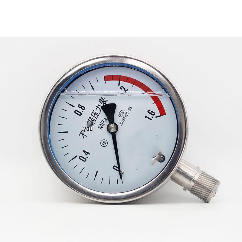 Shuang'an 304 Stainless Steel Shock-Resistant Pressure Gauge