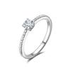 AGVANA Series Proposal Ring for Size Diamond Ring 21 Perfect for Everyday and Christmas Gift Wrapping Included "Princess" Women, 14, Lab-Grown [0.4ct