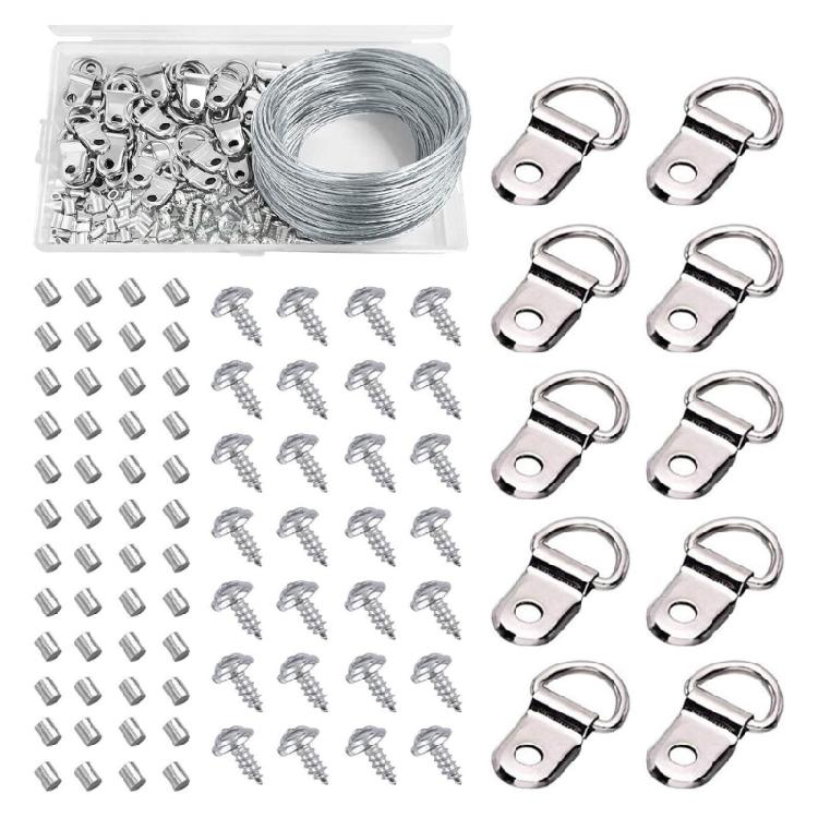 Надежный набор проволоки для картин 30 м Набор металлических струн 131 шт. для рам и картин 1