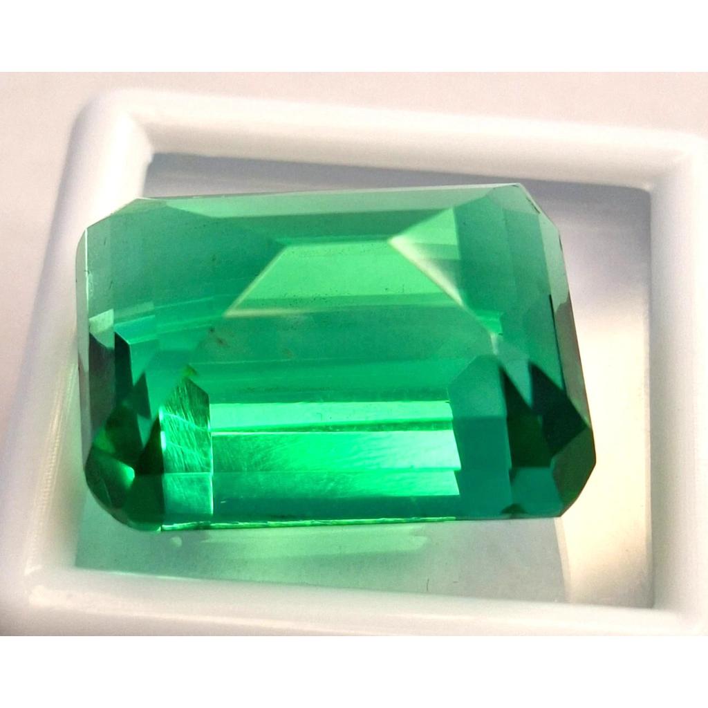 Natural Green Zambian Emerald Emerald Cut 23-25 Ct Beautiful Loose Gemstone