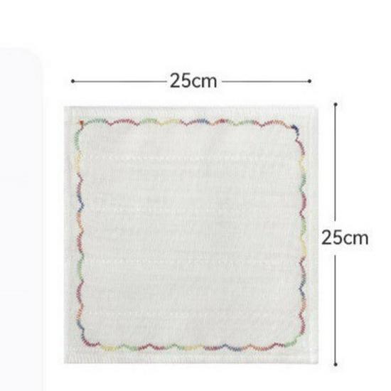 

Rainbow Oil-Repellent Multi-Layer Scouring Pad - Durable Kitchen Cloth for Wiping Tables & Washing Dishes 25 x 25 cm