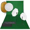 Day and Night - Day and Night Photo Studio Kit with Lights, Background and Reflector Set