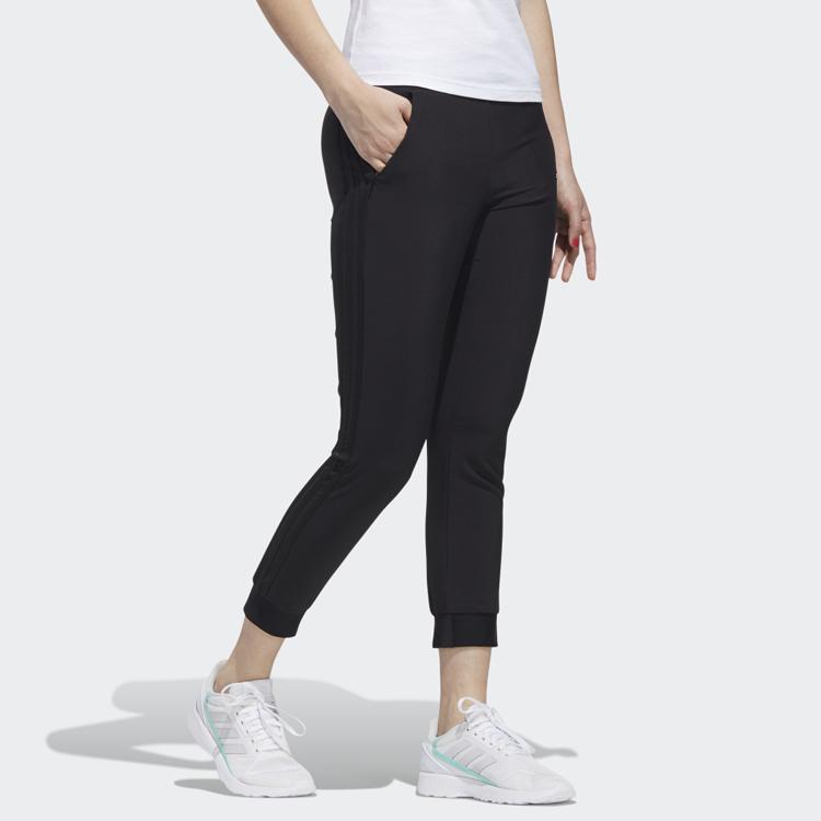 Adidas Neo Slim Fit Cuffed Training Pants Women Pants Black GJ4972