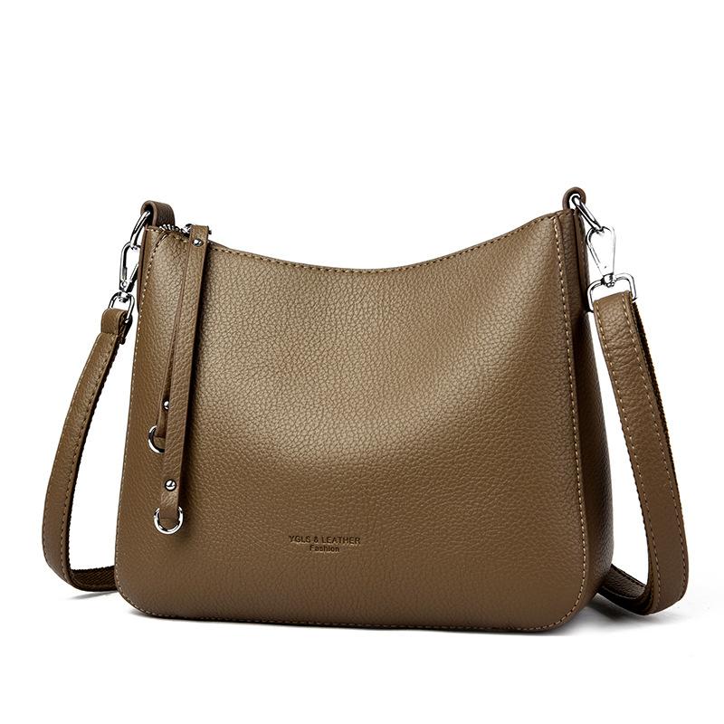 2025 NEW Women's Soft Leather Shoulder Bags Luxury Designer Crossbody Bags Ladies Casual Tote Bag Messenger Commuting Sac Bolsos